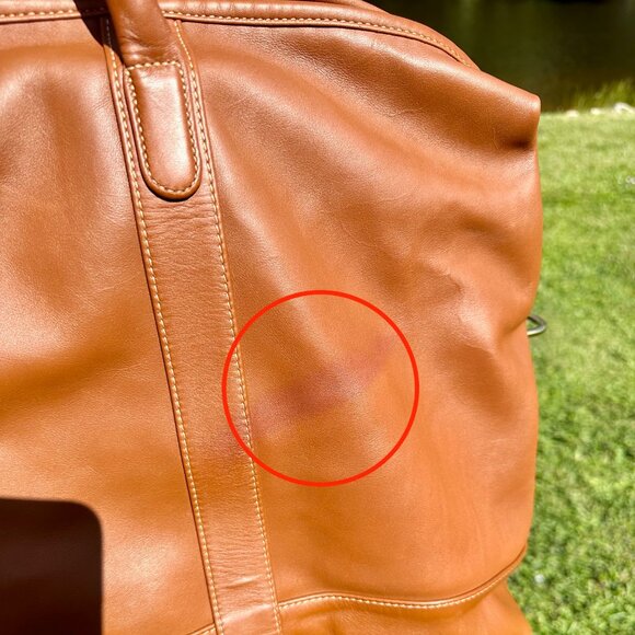 COACH Cabin Bag Medium 1997 British Tan 0502 Hang Tag Luggage ID Travel Duffle - Picture 14 of 16